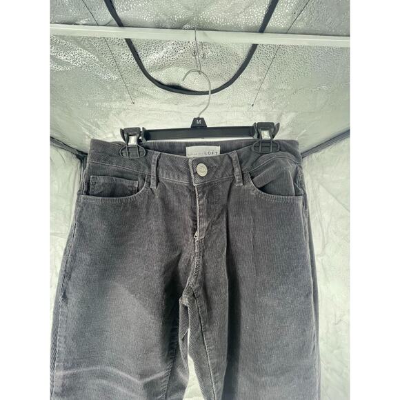 Ann Taylor LOFT Gray Corduroy Curvy Skinny Pants Women's Size 25/0 - Picture 3 of 8